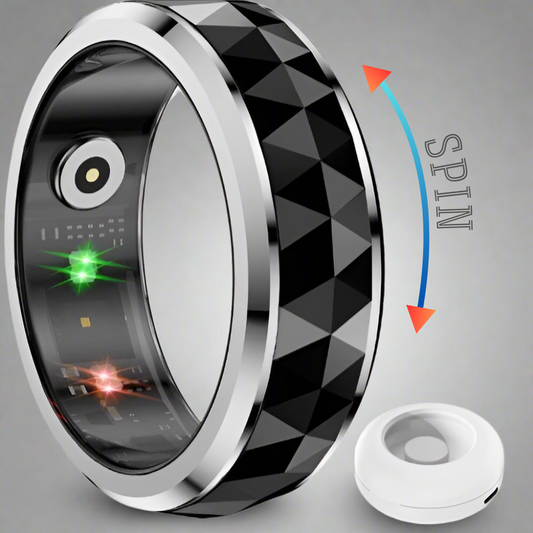 RingM8 Motion – Smart Ring with Fidget Spinner & Health Tracker
